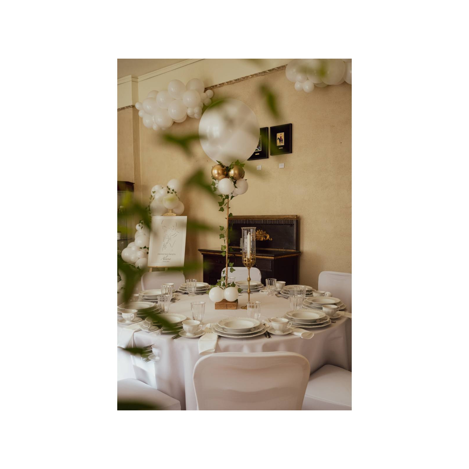 Talerz głęboki 23 cm Maria Biała