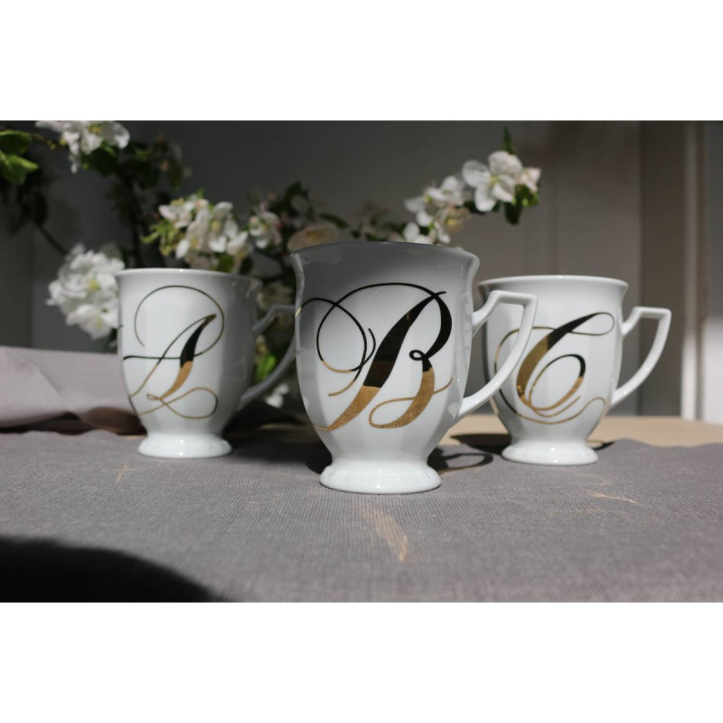 Kubek mały Maria Biała alfabet ,,B"