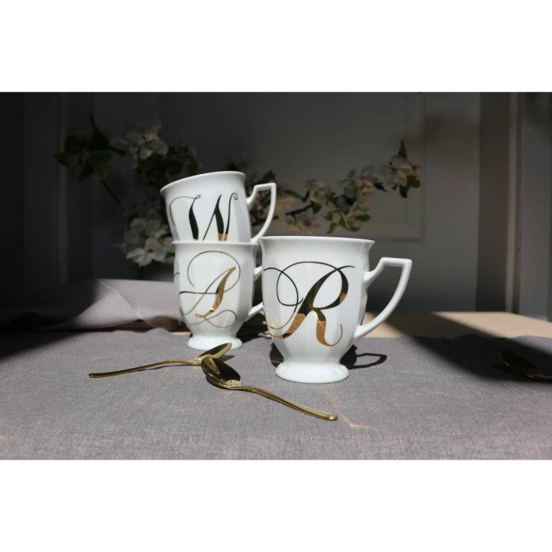 Kubek mały Maria Biała alfabet ,,J"