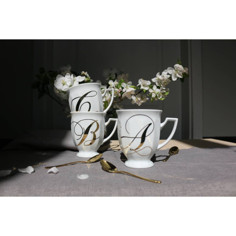 Kubek mały Maria Biała alfabet ,,R"