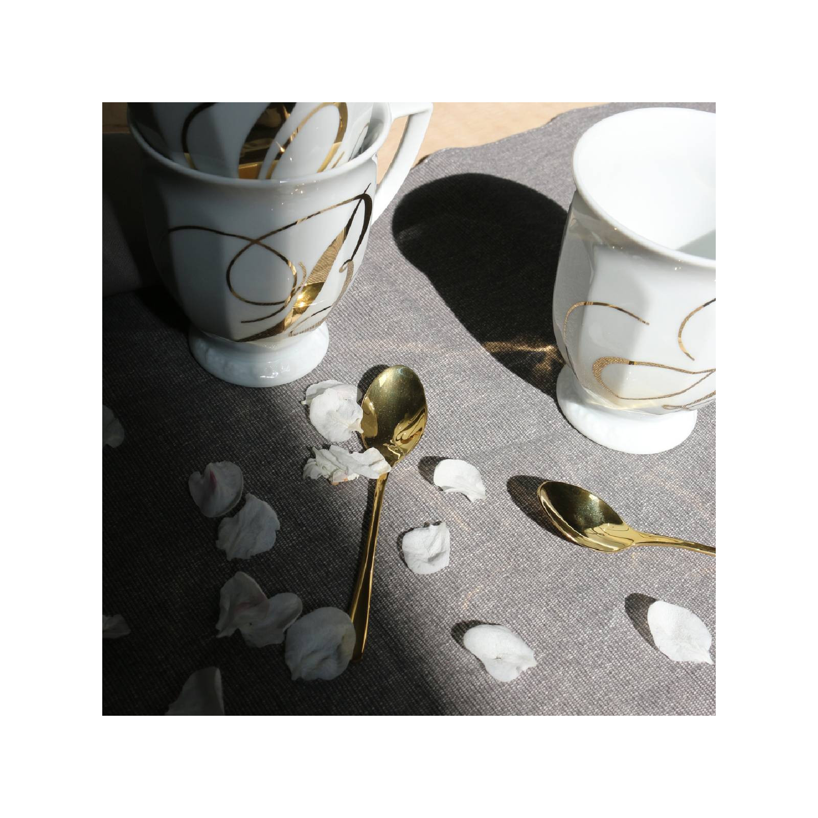 Sambonet Taste zestaw 6 łyżeczek mokka złoty