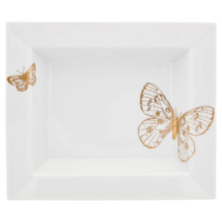 Meissen Gold-patera Motyle 16x14cm