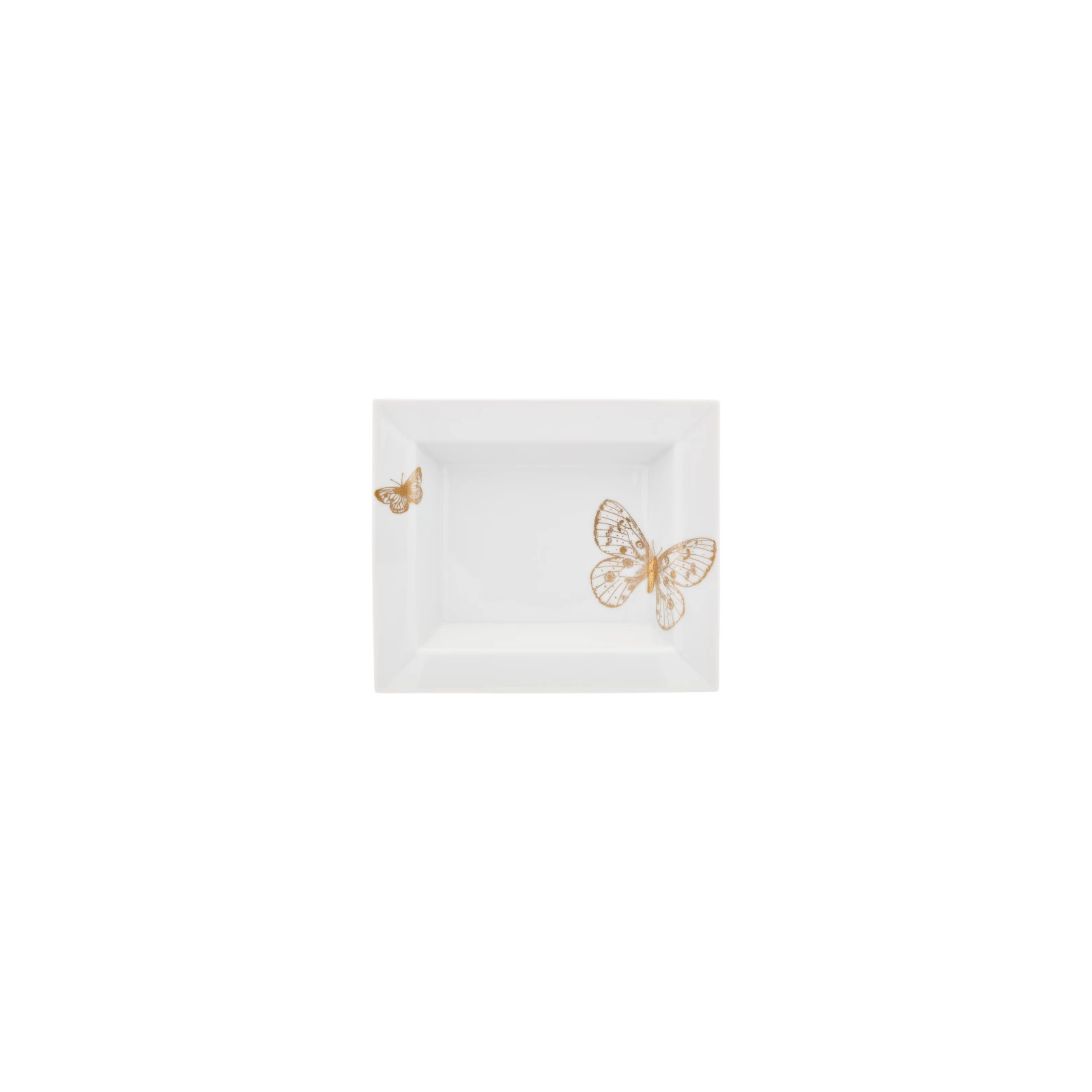 Meissen Gold-patera Motyle 16x14cm