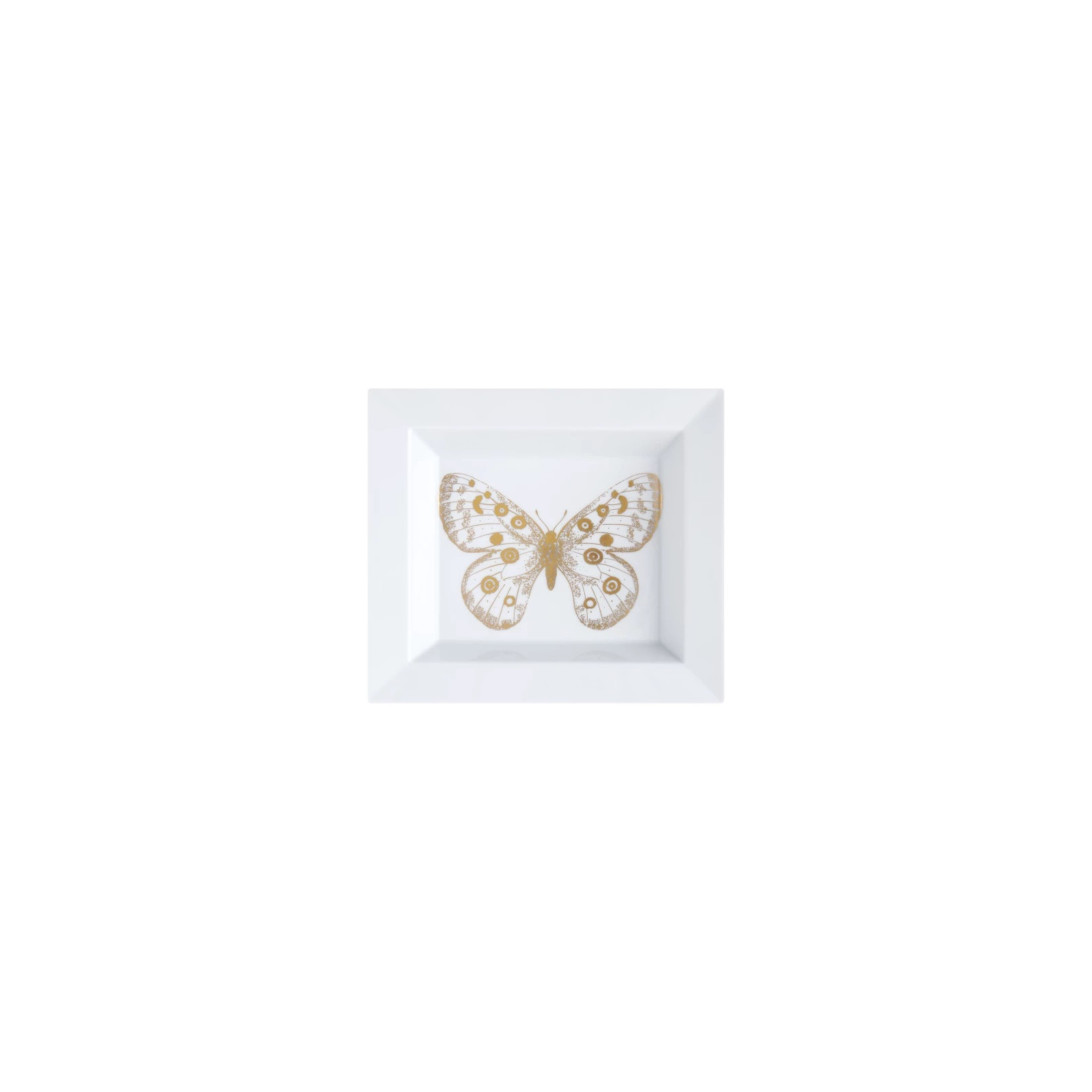 Meissen Gold-patera Motyl 21x18,5cm