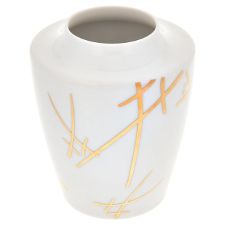 Meissen Miecze zł.-wazon 13,5cm