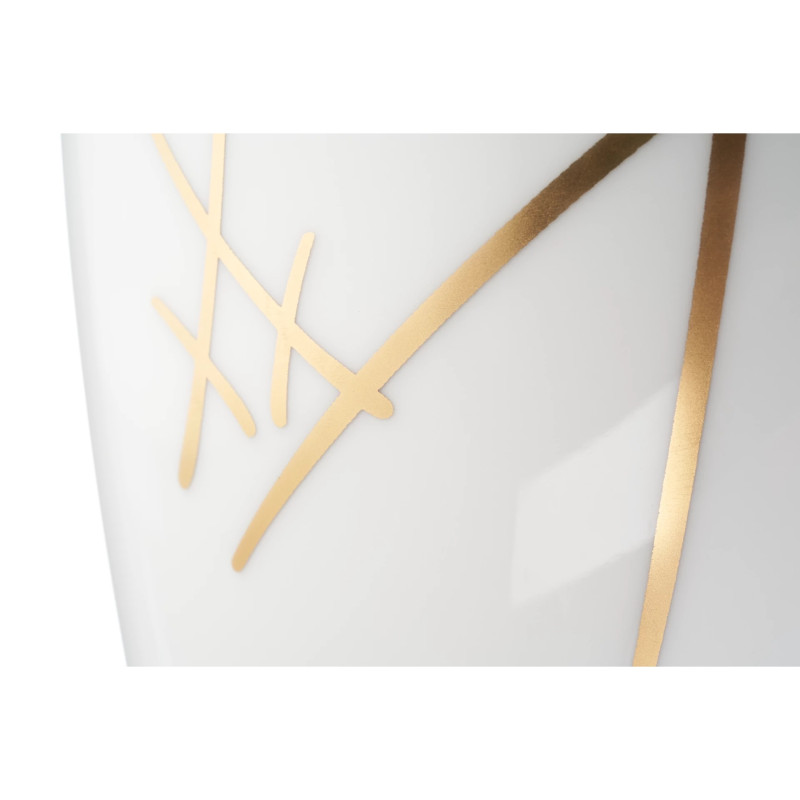 Meissen Miecze zł.-wazon 21cm