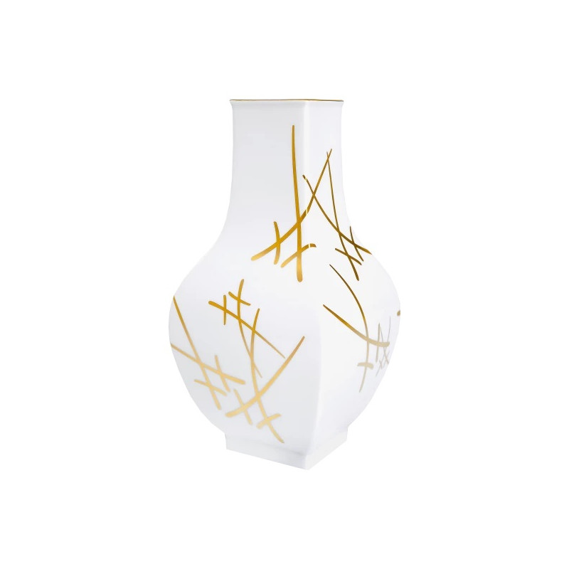 Meissen Miecze zł.-wazon 25,5 cm