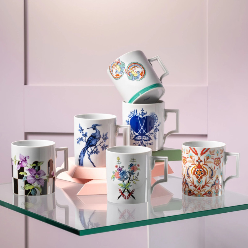 Meissen Kubek Blue Bird