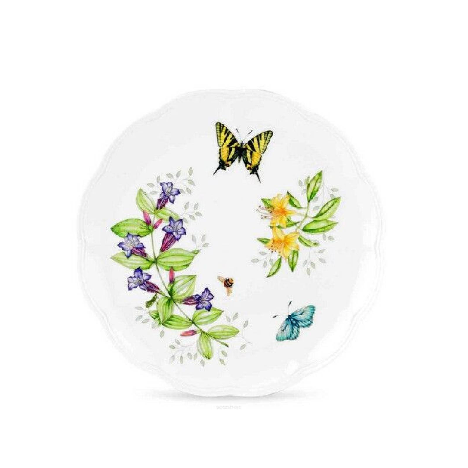 Lenox Butterfly Meadow Talerz Swallowtail 27 cm