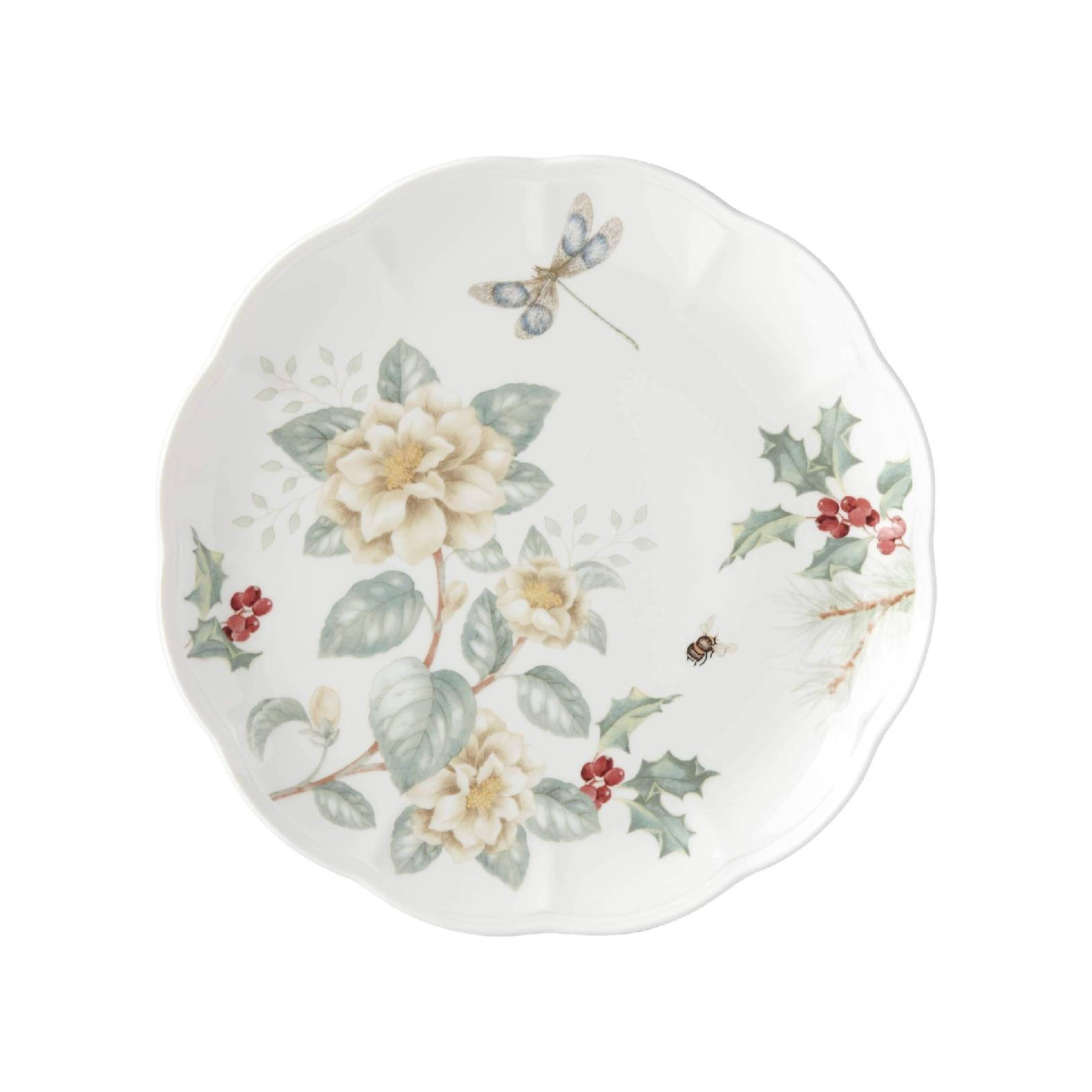 Lenox Butterfly Meadow Talerz Jasmine Dragonfly 27 cm Holiday