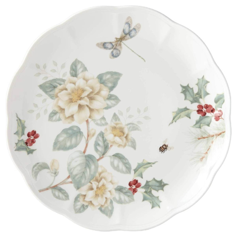Lenox Butterfly Meadow Talerz Jasmine Dragonfly 27 cm Holiday