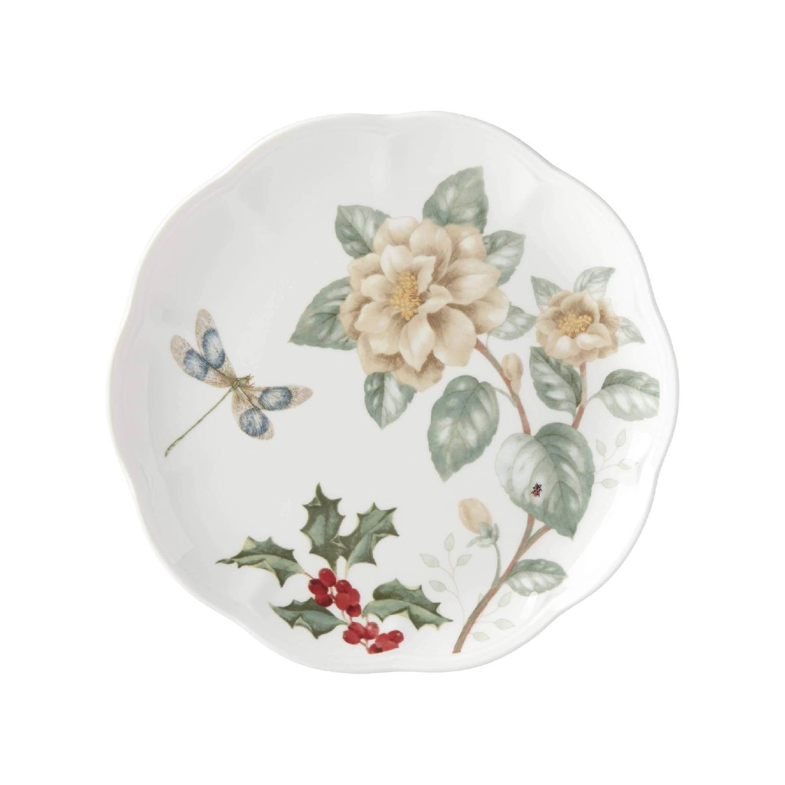 Lenox Butterfly Meadow Talerz Jasmine Dragonfly 23 cm Holiday