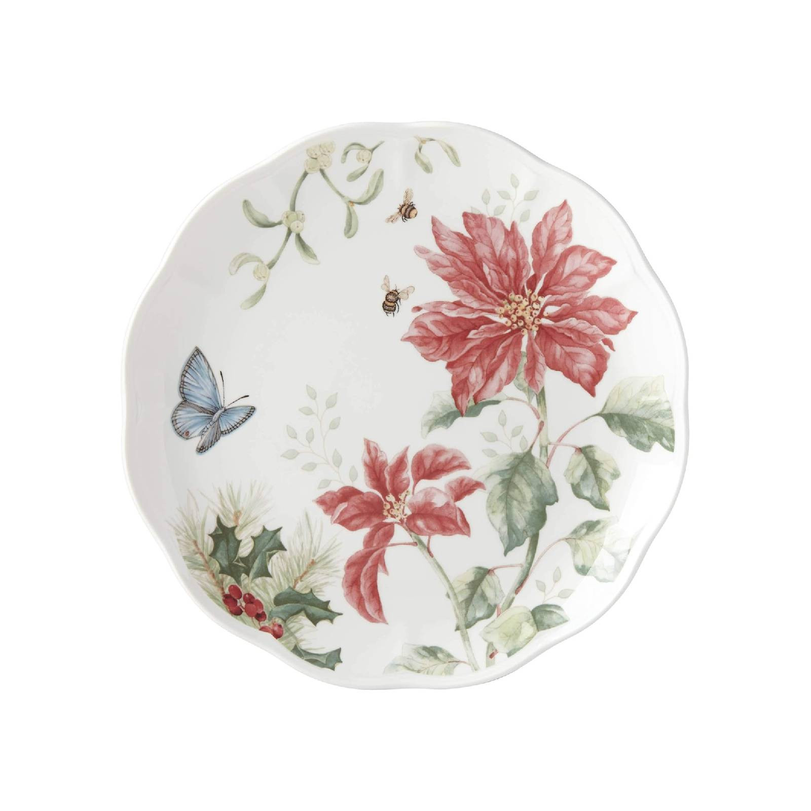 Lenox Butterfly Meadow Talerz Blue Butterfly 27 cm Holiday