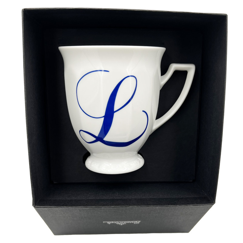 Kubek mały Maria Biała alfabet ,,L"