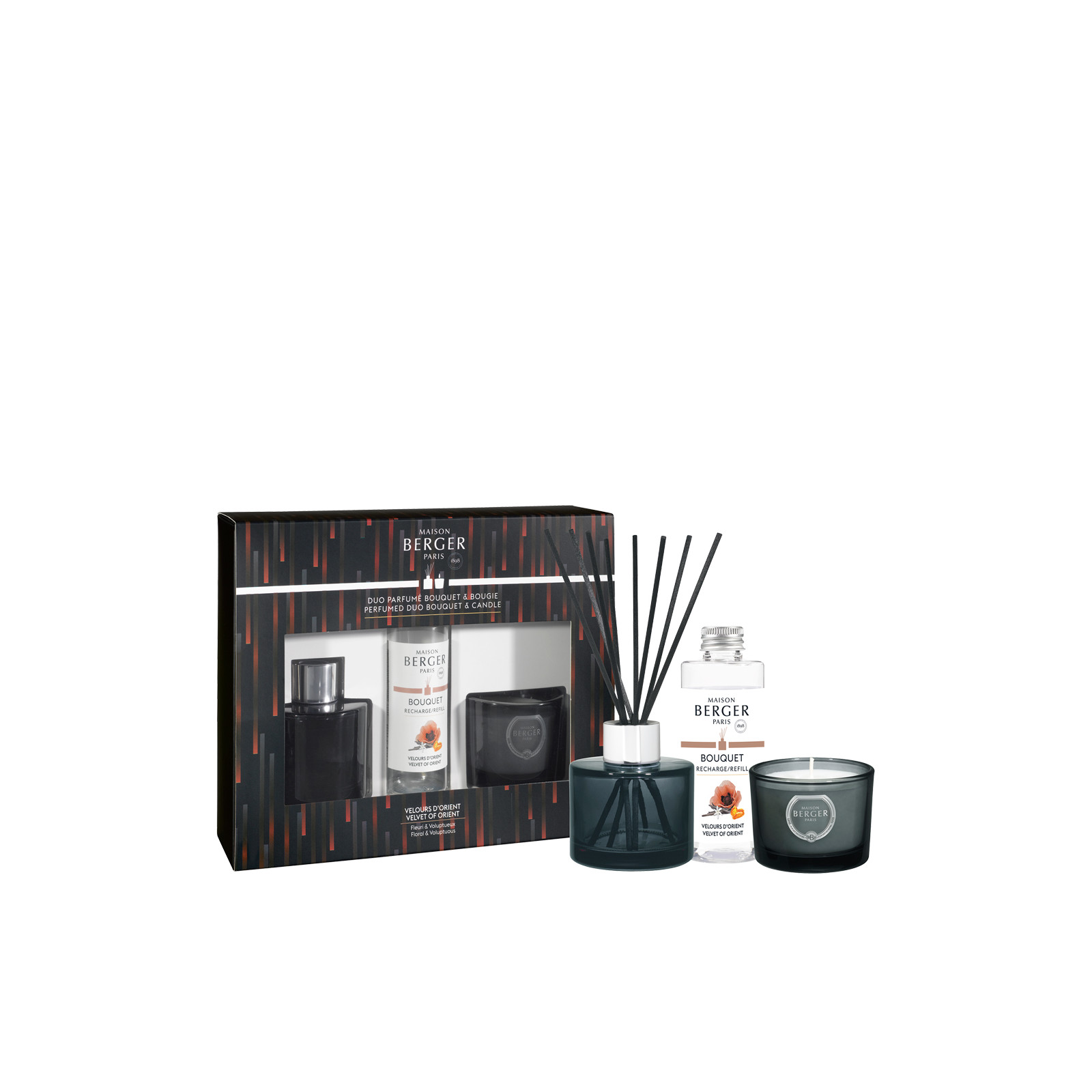 Zestaw Patyczki + Świeca DUO MINI Variation Maison Berger Paris