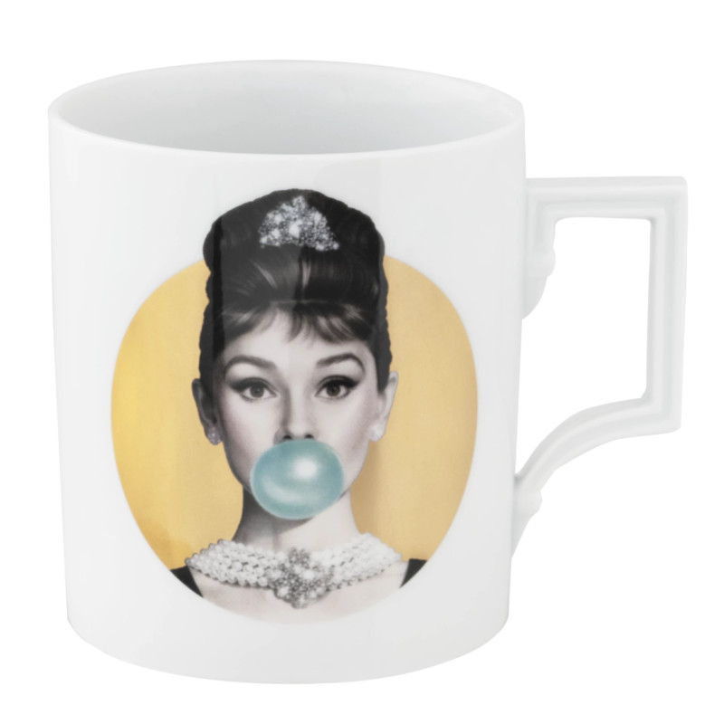 Meissen Kubek - Audrey Hepburn złoty