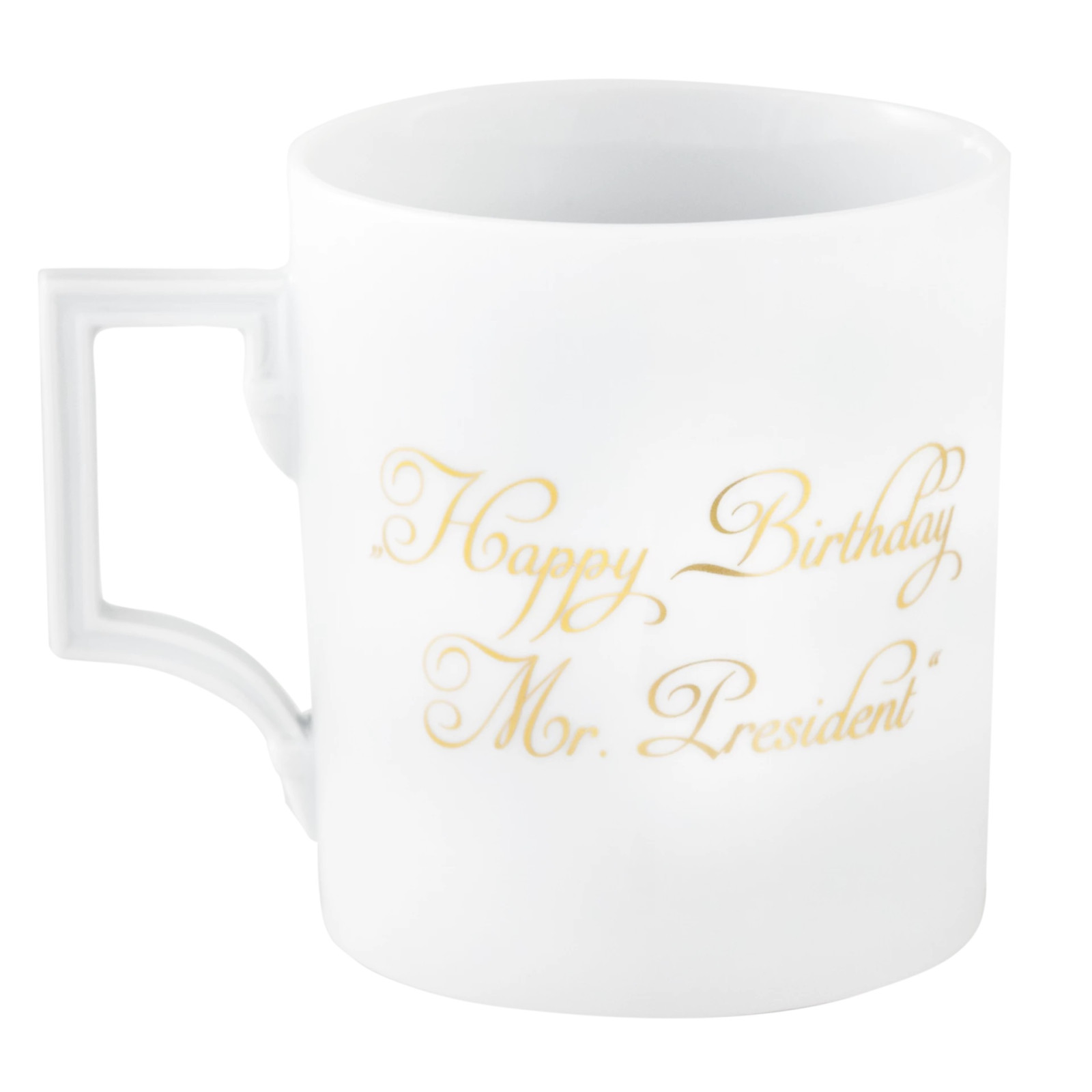 Meissen Kubek - Marilyn Monroe złoty