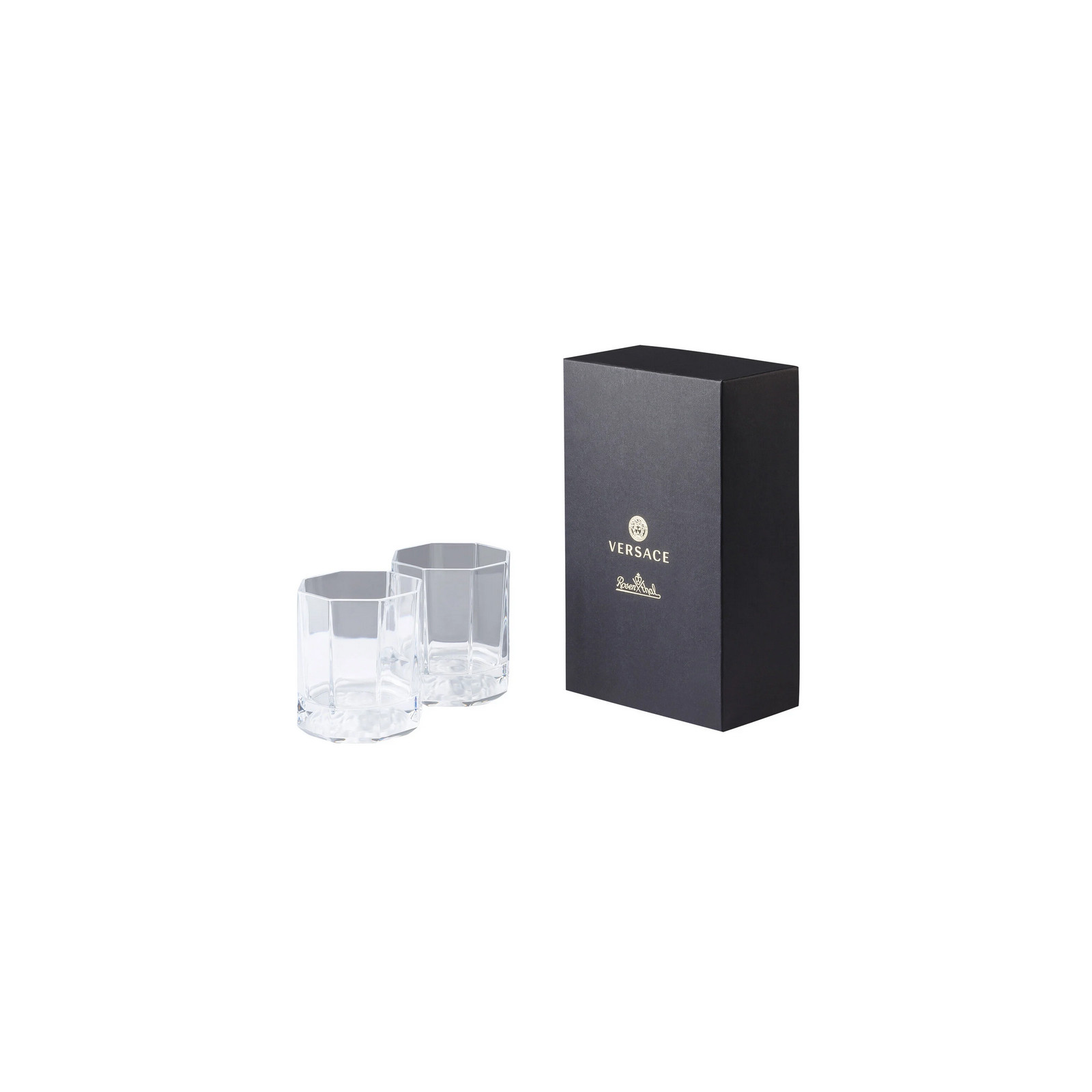 Zestaw 2 szklanek do whisky Versace Crystal Lumiere