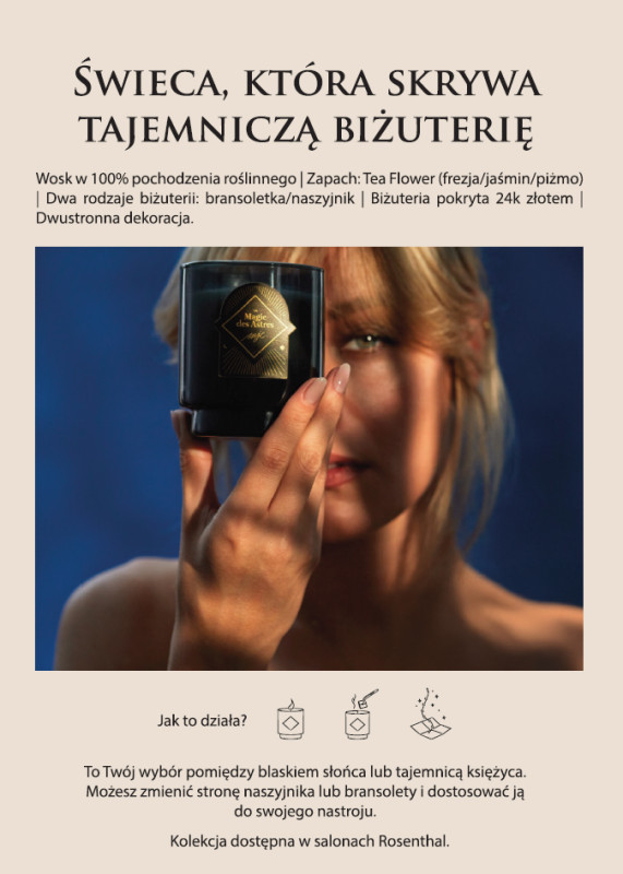 Astres świeca z bransoletką