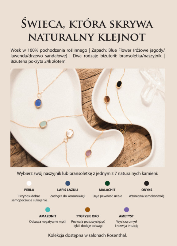 Pierres świeca z bransoletką kamień szlachetny Onyks