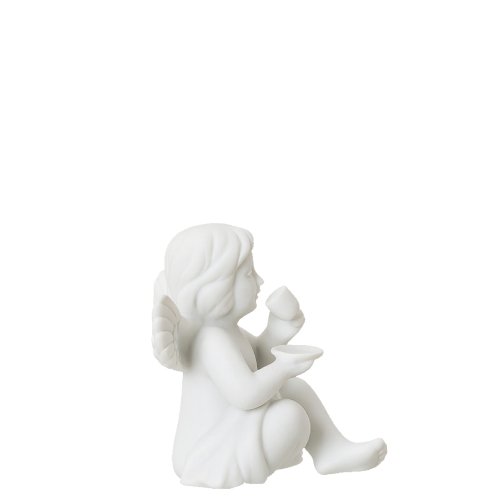 Anioł mały z filiżanką