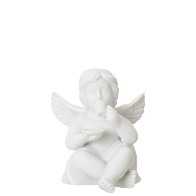 Anioł średni z filiżanką