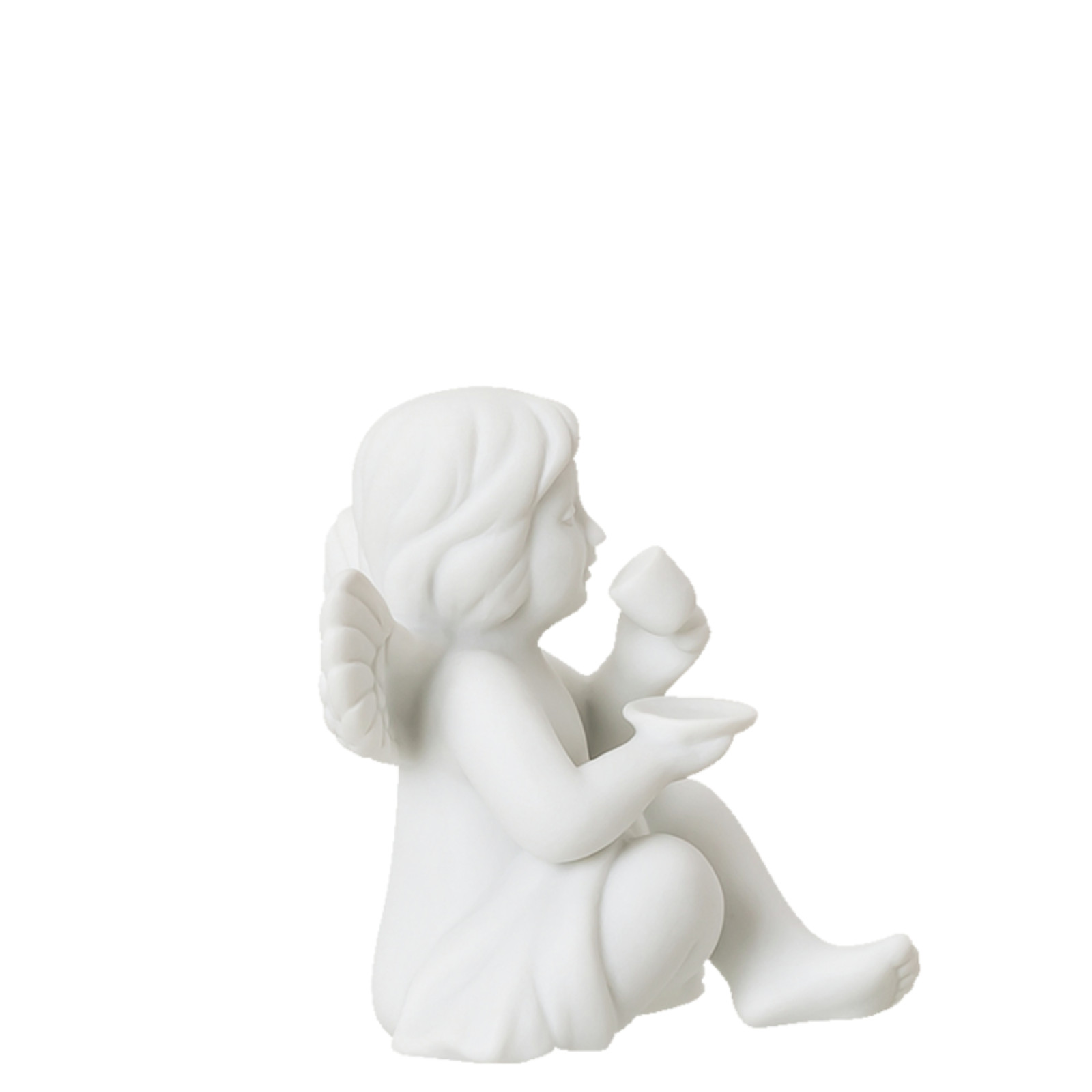 Anioł średni z filiżanką