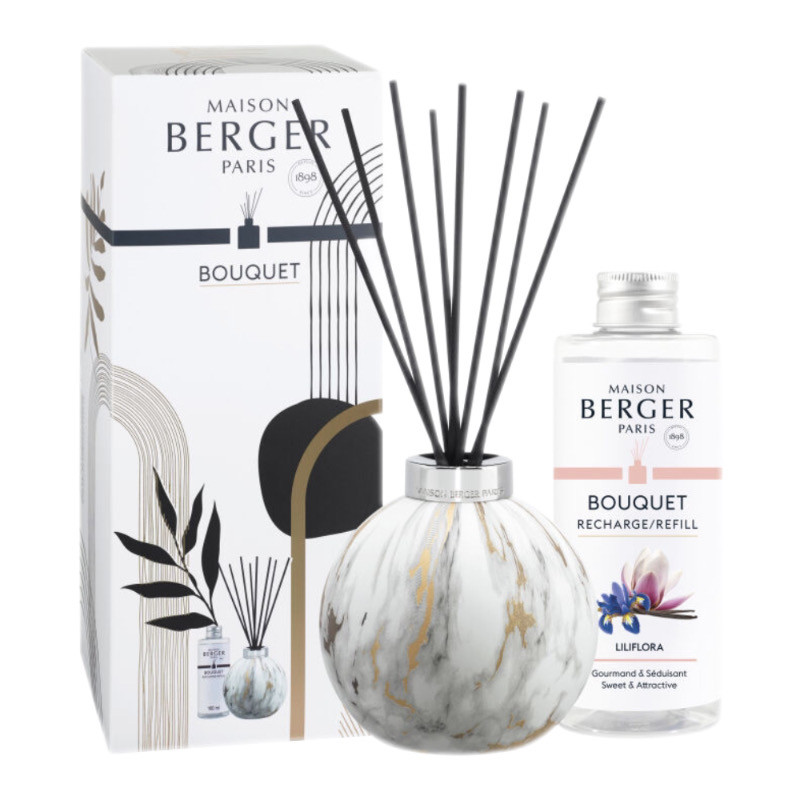 Zestaw patyczki Marmur + magnolia liliflora Maison Berger Paris