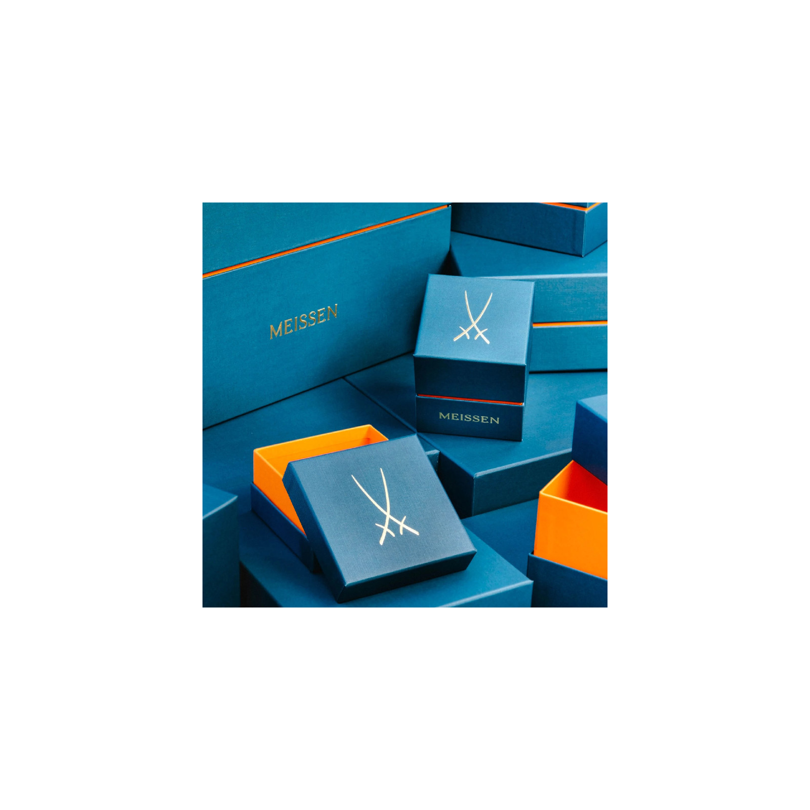 Meissen Kubek bez ucha Łabędź