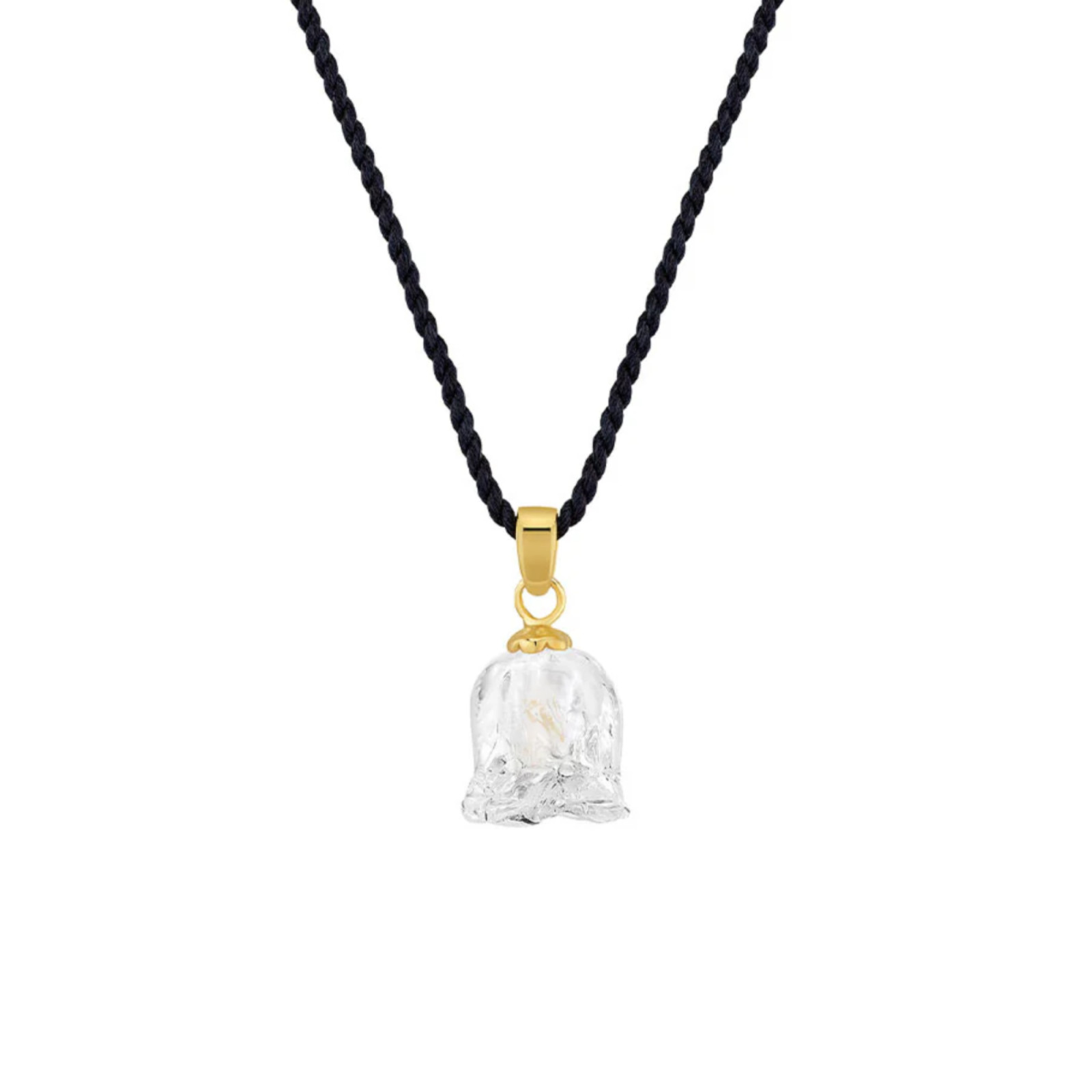 Zawieszka Konwalie złota Lalique