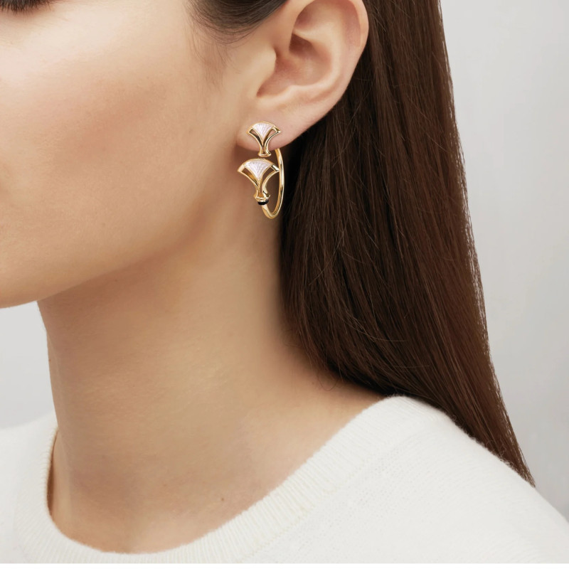 Kolczyki Larcade złote Lalique