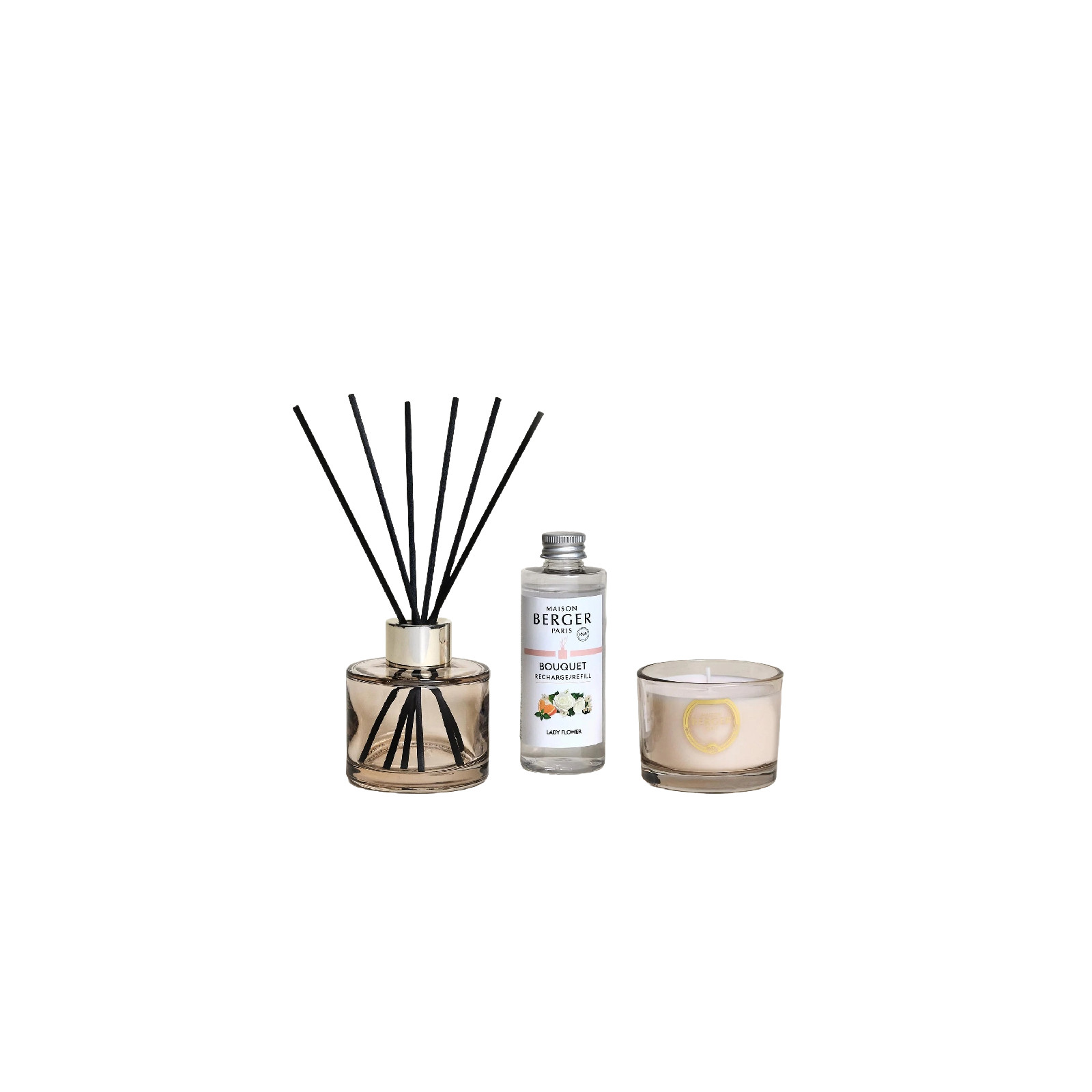 Zestaw Patyczki + Świeca DUO MINI Eternity Maison Berger Paris