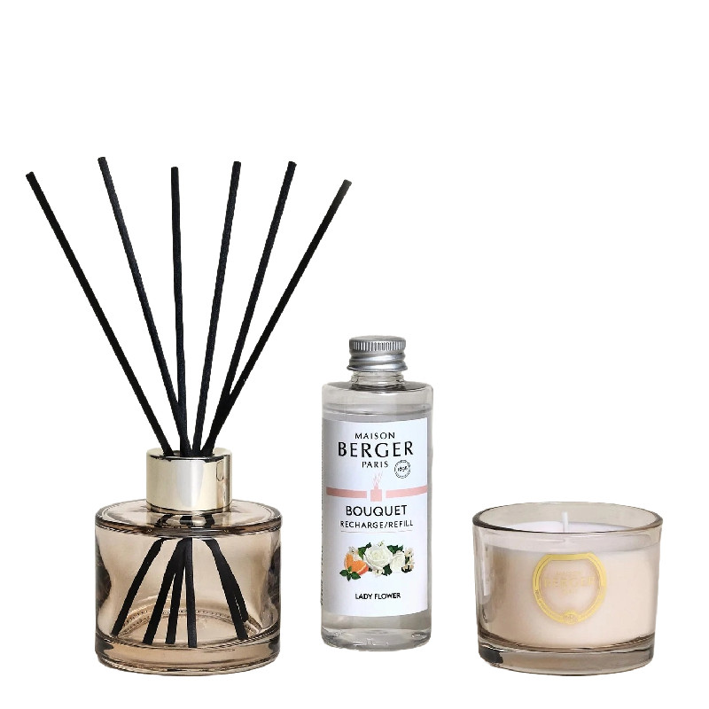 Zestaw Patyczki + Świeca DUO MINI Eternity Maison Berger Paris