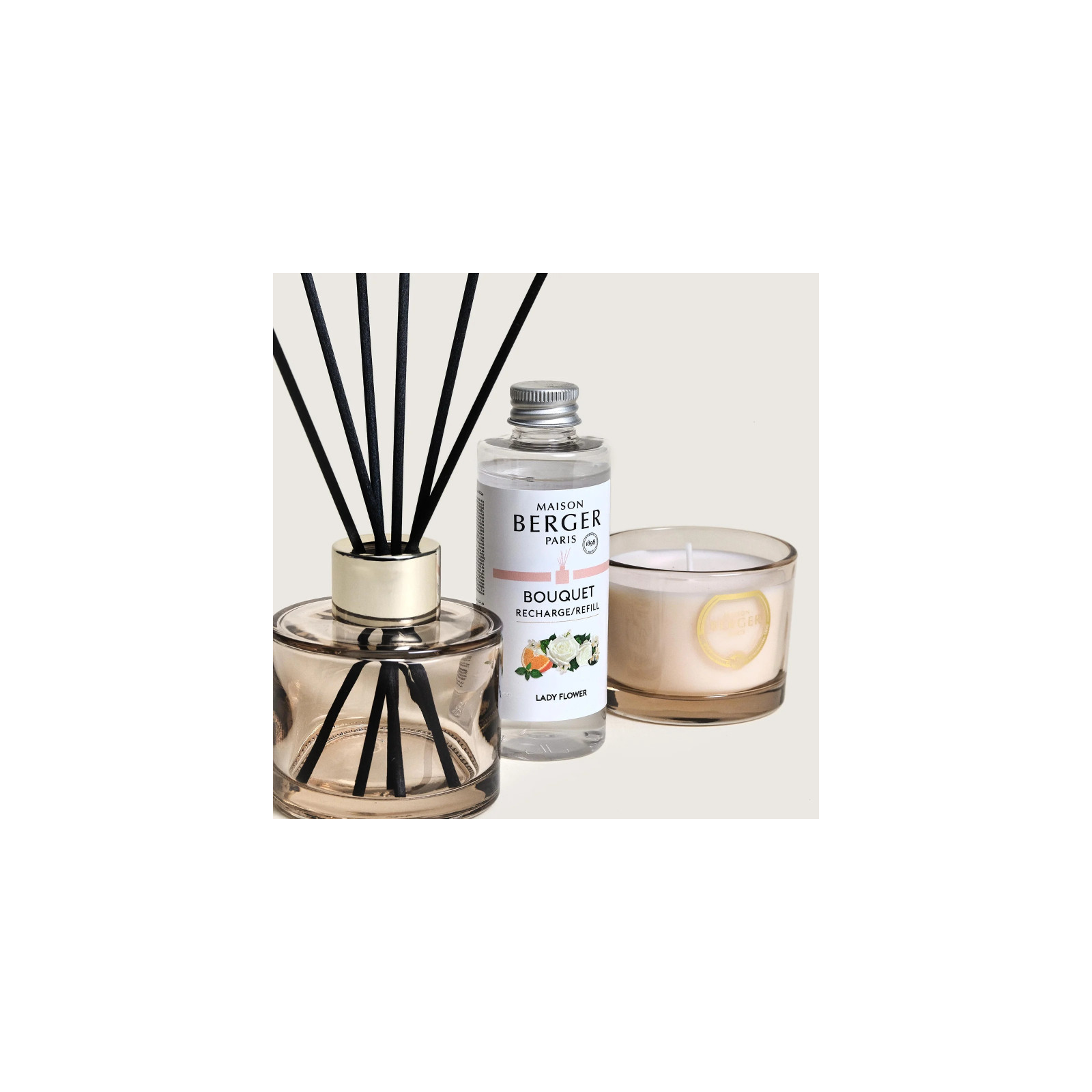 Zestaw Patyczki + Świeca DUO MINI Eternity Maison Berger Paris