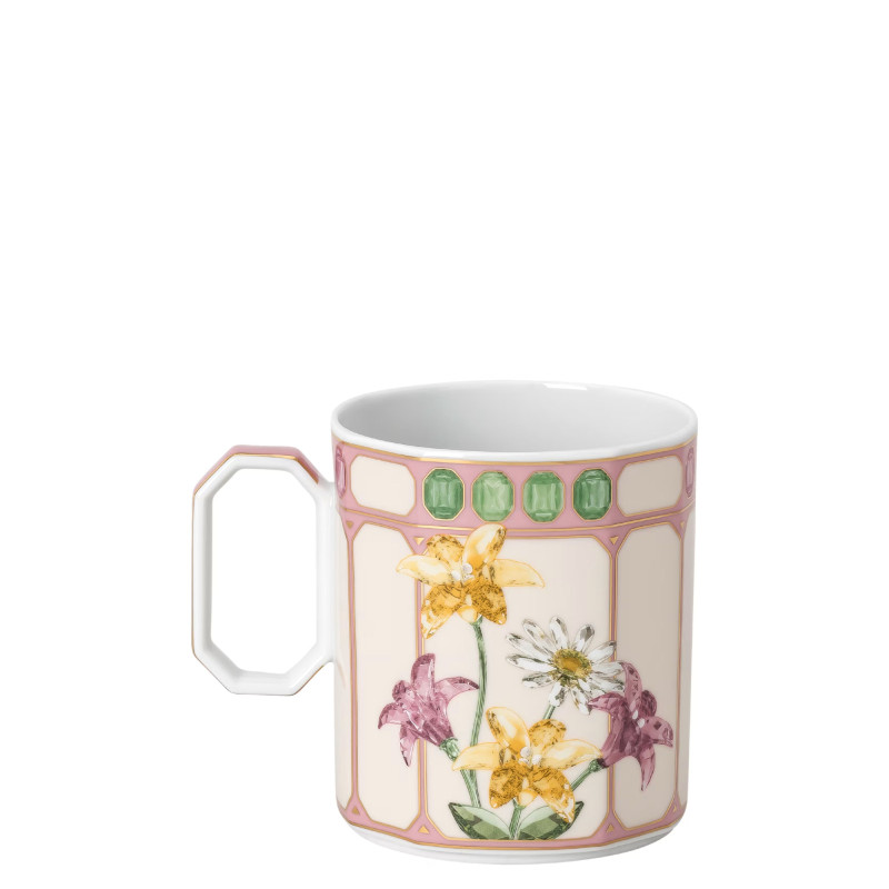 Kubek z przykrywką IDYLLIA Flycatcher pink