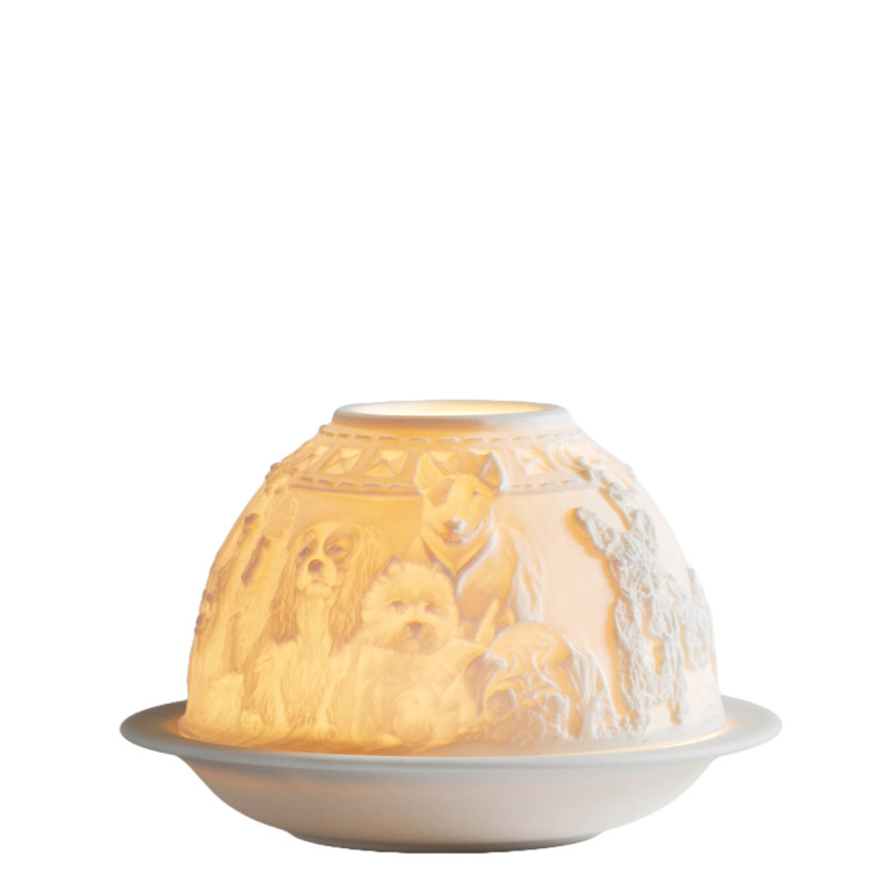 Bernardaud Świecznik Psy