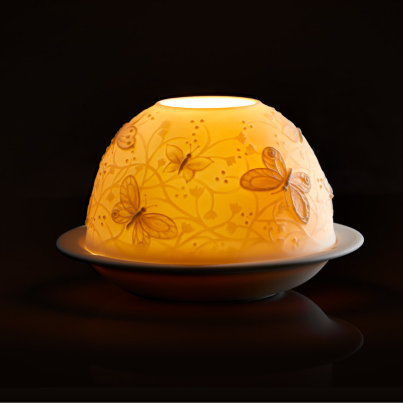 Bernardaud Świecznik Wzlot motyli