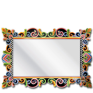 Lustro Black Collection prostokątne Tom's Drag