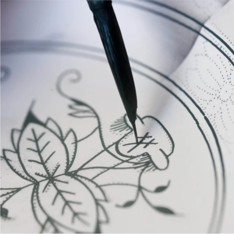 Meissen Talerz 20 cm Wzór Cebulowy