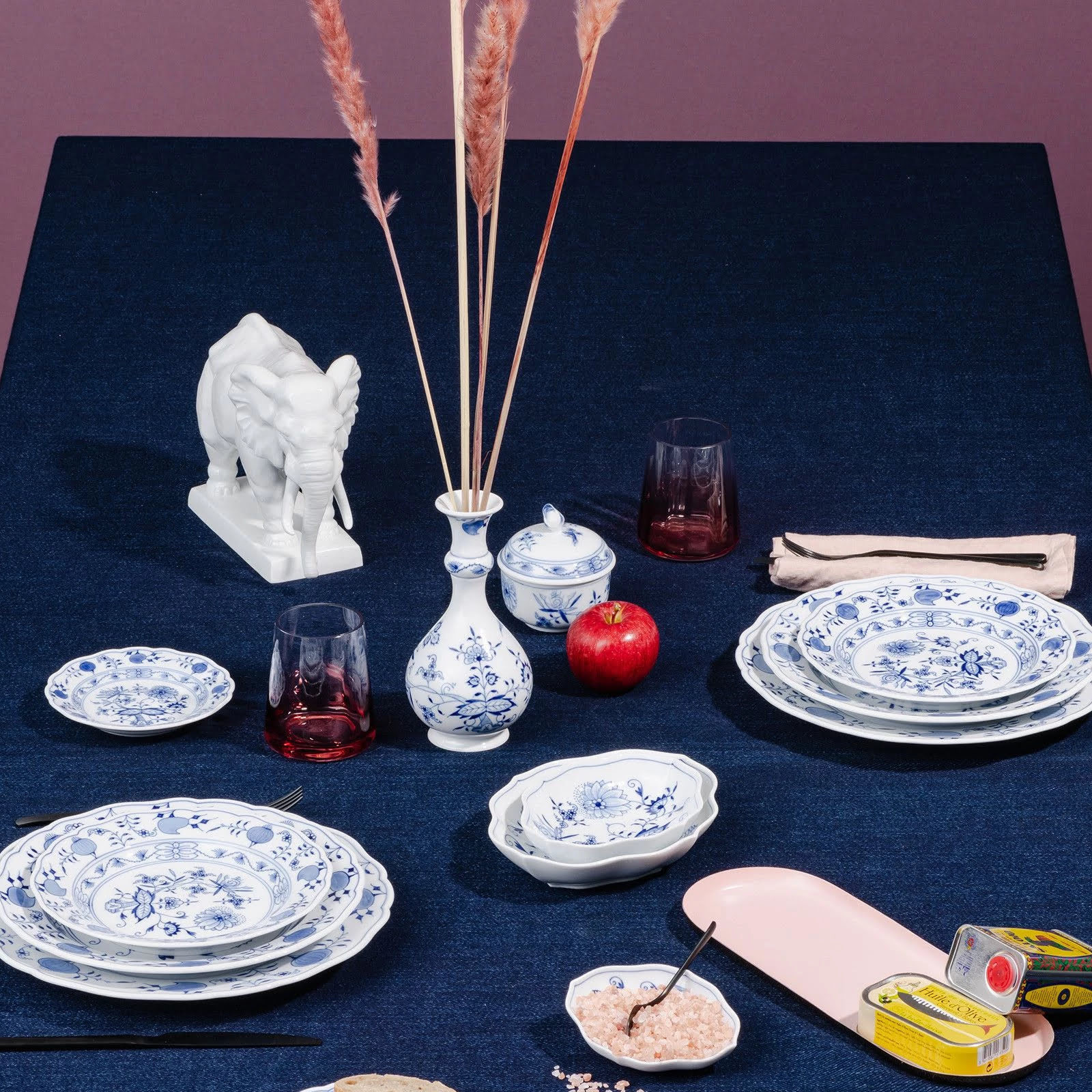 Meissen Talerz 20 cm Wzór Cebulowy