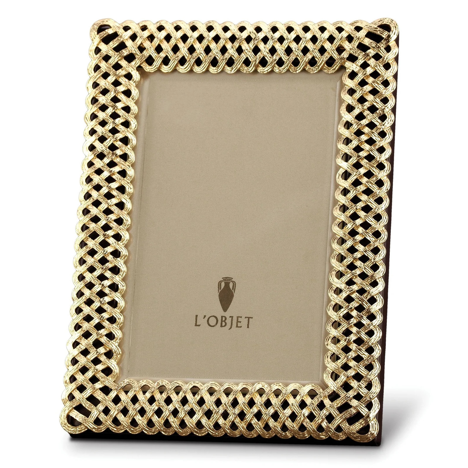 Ramka Plecionka pozłacana 20x25 cm L Objet