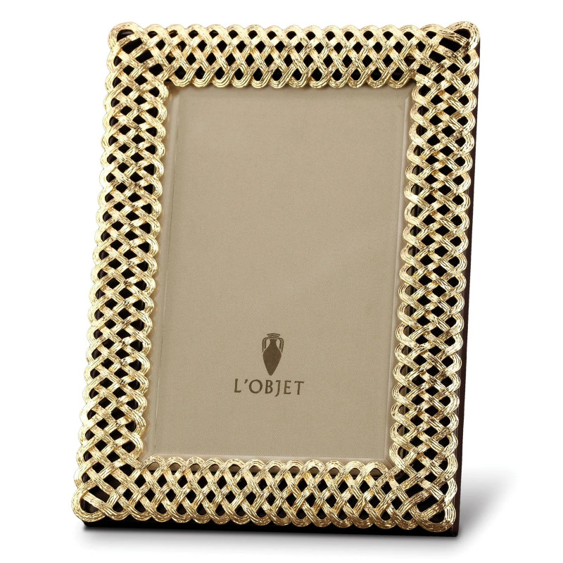 Ramka Plecionka pozłacana 20x25 cm L Objet