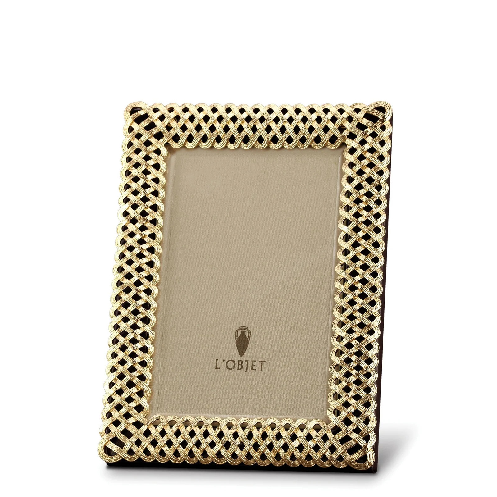 Ramka Plecionka pozłacana 10x15 cm L Objet