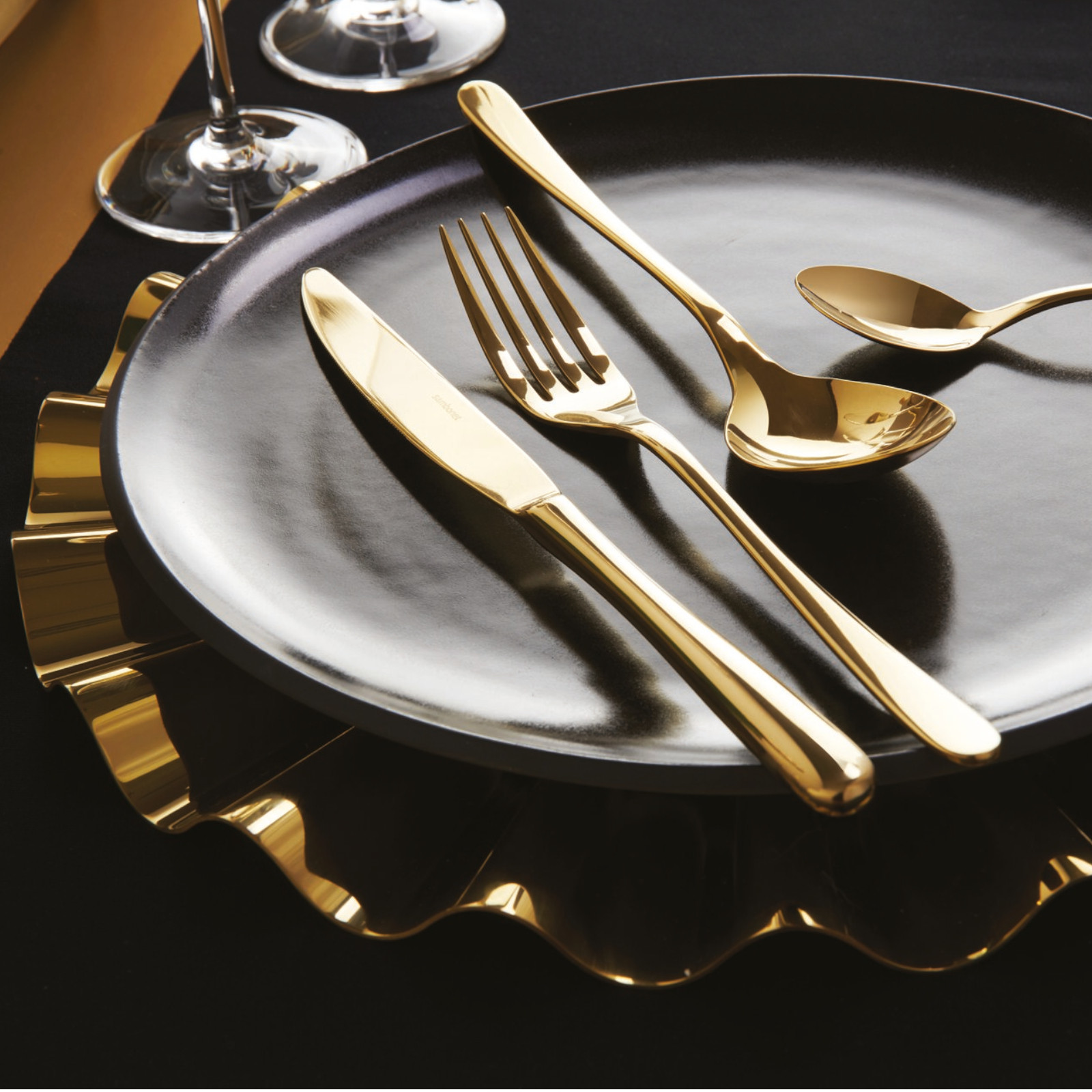 Sambonet Kyma gold Podtalerz 33 cm