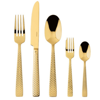 Sambonet Cortina 30 cz. zestaw sztućców złoty