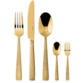 Sambonet Siena 30 cz. zestaw sztućców złoty