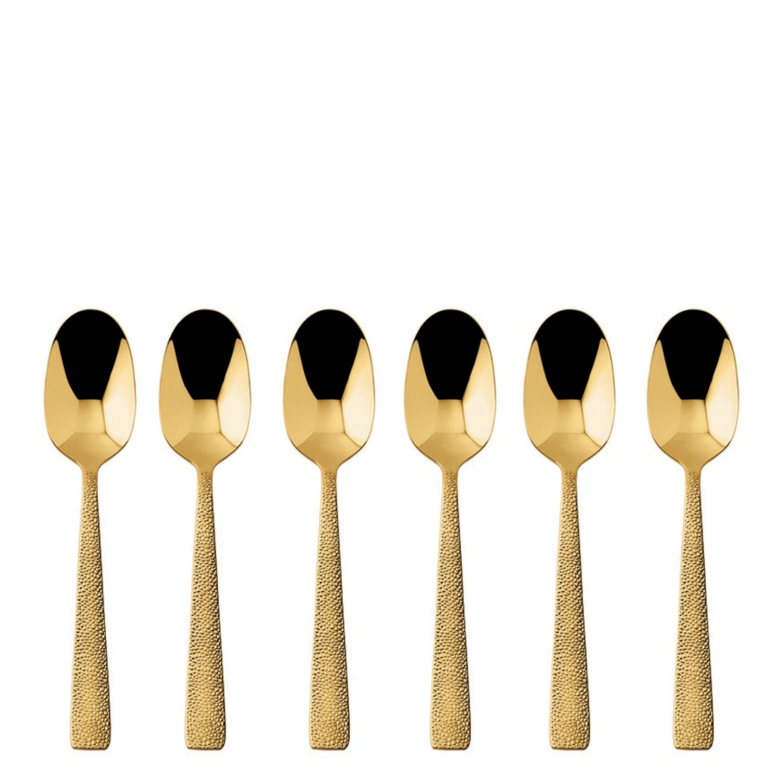 Sambonet Siena zestaw 6 łyżeczek mokka złoty