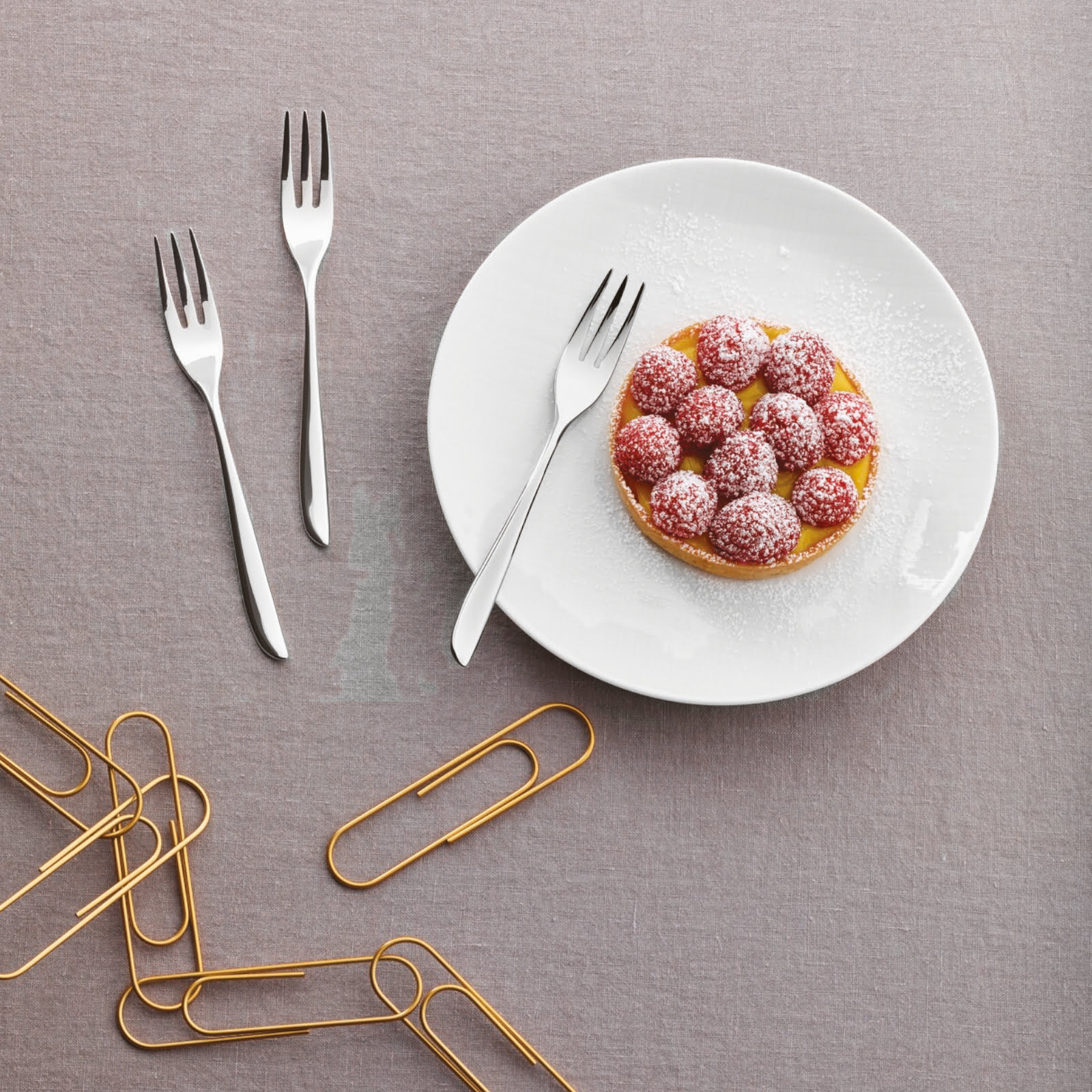 Sambonet Leaf zestaw 6 widelczyków do ciasta