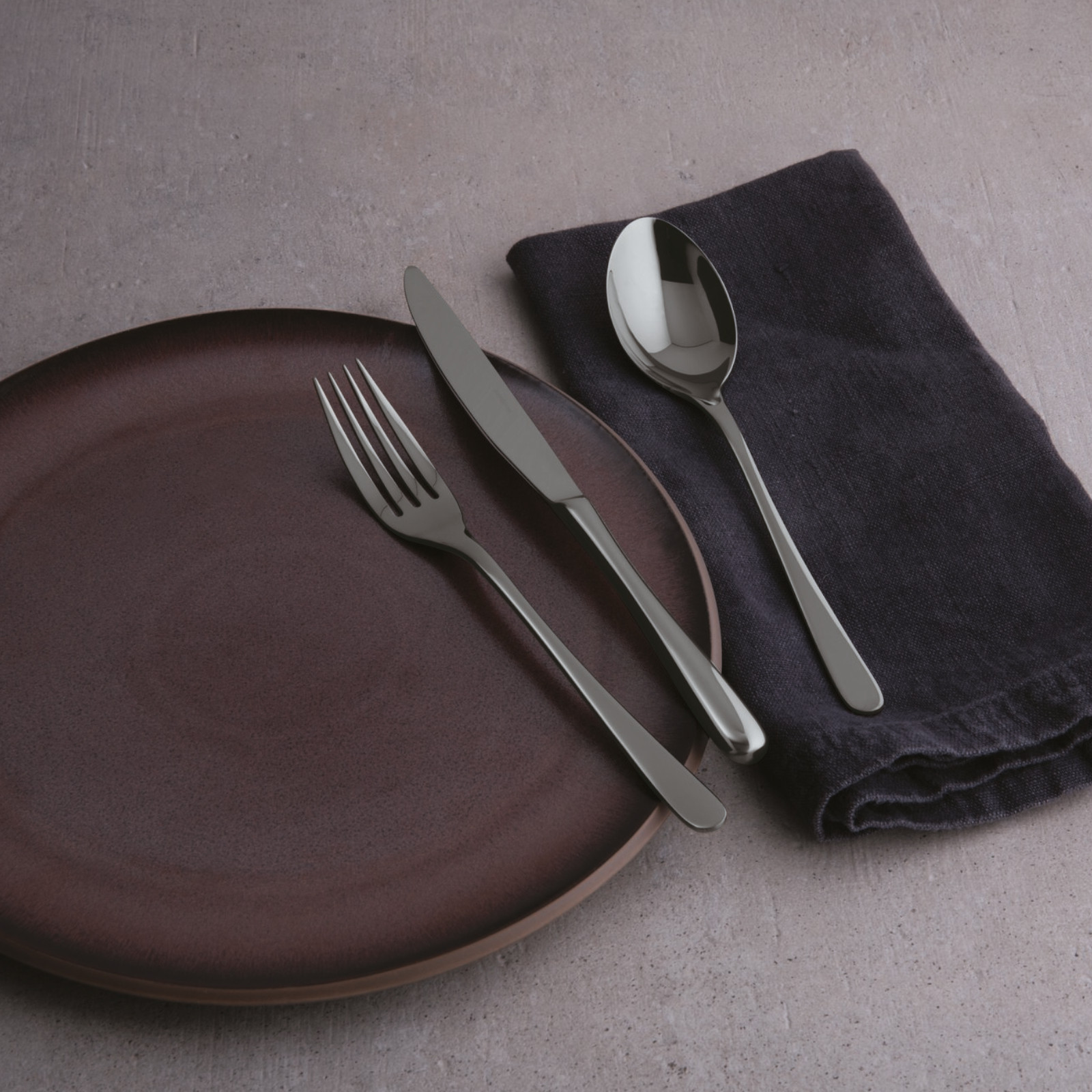 Sambonet Taste 24 cz. zestaw sztućców czarny