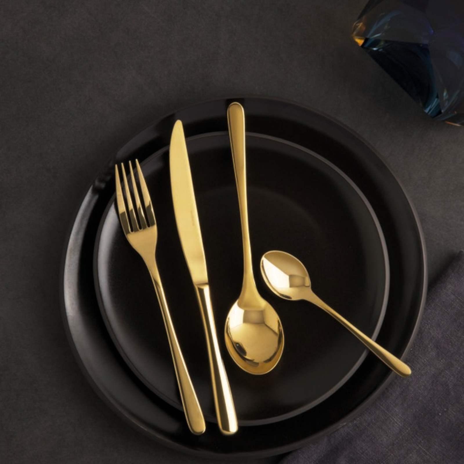 Sambonet Taste 24 cz. zestaw sztućców złoty